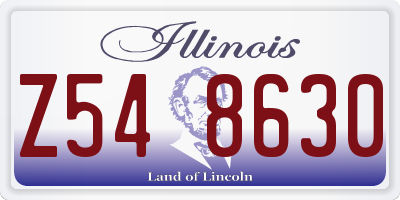 IL license plate Z548630