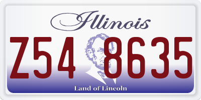 IL license plate Z548635