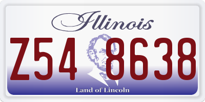 IL license plate Z548638