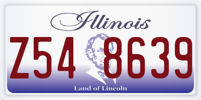 IL license plate Z548639