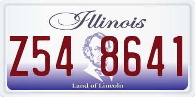 IL license plate Z548641