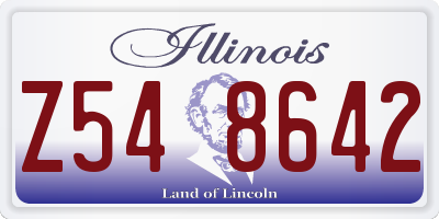 IL license plate Z548642