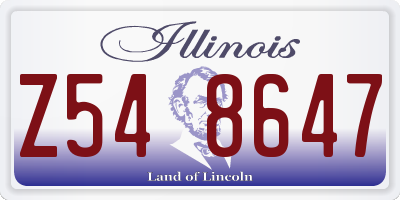 IL license plate Z548647