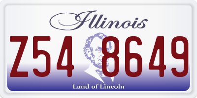 IL license plate Z548649