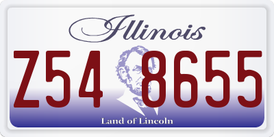 IL license plate Z548655