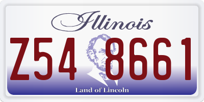 IL license plate Z548661