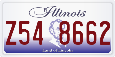 IL license plate Z548662