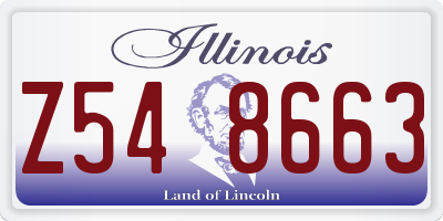 IL license plate Z548663