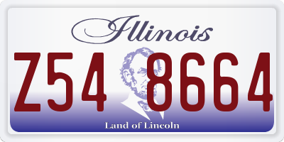 IL license plate Z548664