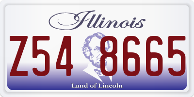 IL license plate Z548665