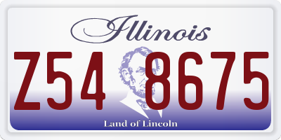 IL license plate Z548675