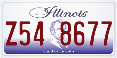 IL license plate Z548677