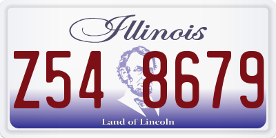 IL license plate Z548679