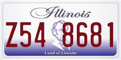 IL license plate Z548681