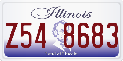 IL license plate Z548683