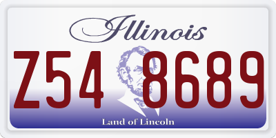 IL license plate Z548689