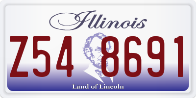 IL license plate Z548691