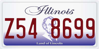 IL license plate Z548699