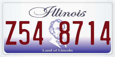 IL license plate Z548714