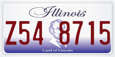 IL license plate Z548715