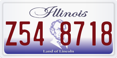 IL license plate Z548718
