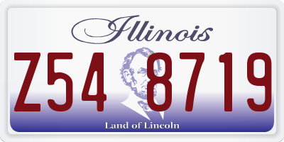 IL license plate Z548719
