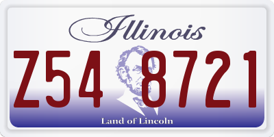 IL license plate Z548721