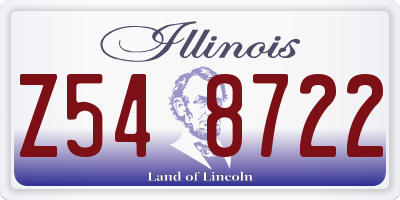 IL license plate Z548722