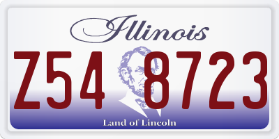 IL license plate Z548723