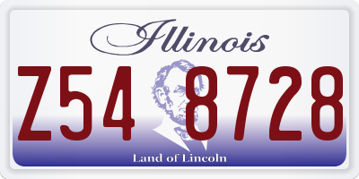 IL license plate Z548728