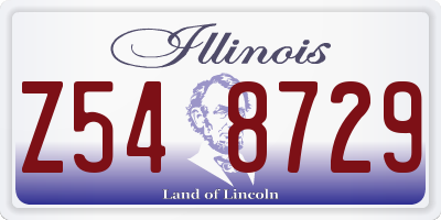 IL license plate Z548729