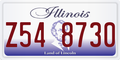 IL license plate Z548730