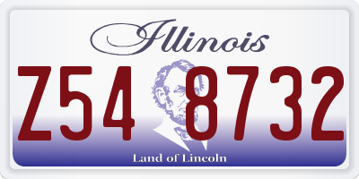 IL license plate Z548732