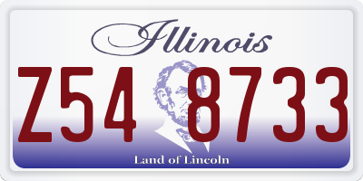 IL license plate Z548733