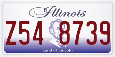 IL license plate Z548739