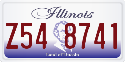 IL license plate Z548741