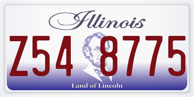 IL license plate Z548775
