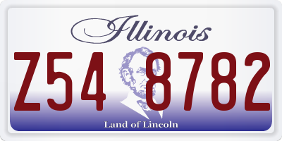 IL license plate Z548782