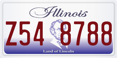 IL license plate Z548788