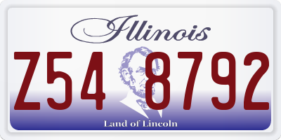 IL license plate Z548792