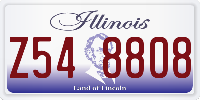 IL license plate Z548808