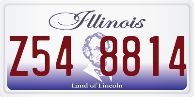 IL license plate Z548814