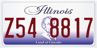IL license plate Z548817