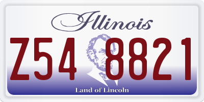 IL license plate Z548821
