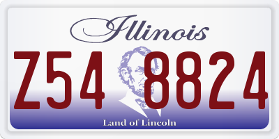 IL license plate Z548824