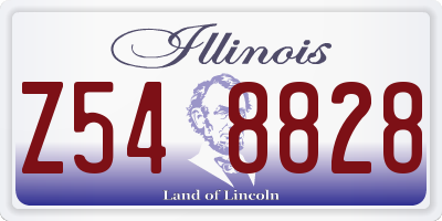 IL license plate Z548828