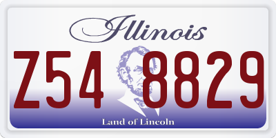 IL license plate Z548829