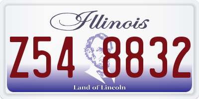 IL license plate Z548832