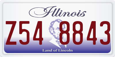 IL license plate Z548843