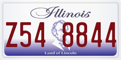 IL license plate Z548844